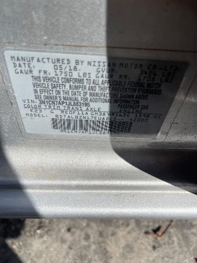 2018 Nissan Versa Location - Imports - Row 24 - Stock # H49817