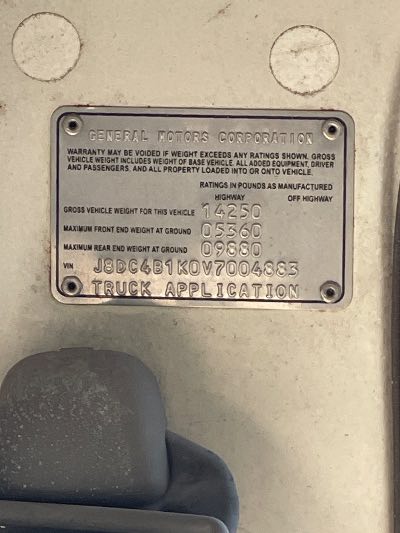 1997 GMC W4S042 Location - Large Trucks & Vans - Row 29 - Stock # H49790