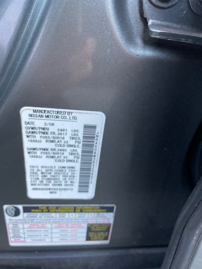 2006 Infiniti FX Location - Imports - Row 21 - Stock # H49853