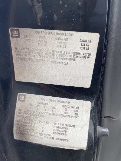 2003 Pontiac Grand AM Location - GM - Row 32 - Stock # H49902