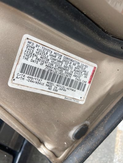 1994 Toyota Camry Location - Imports - Row 23 - Stock # H49903