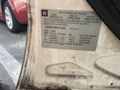 2009 Buick Enclave Location - GM - Row 32 - Stock # H49958