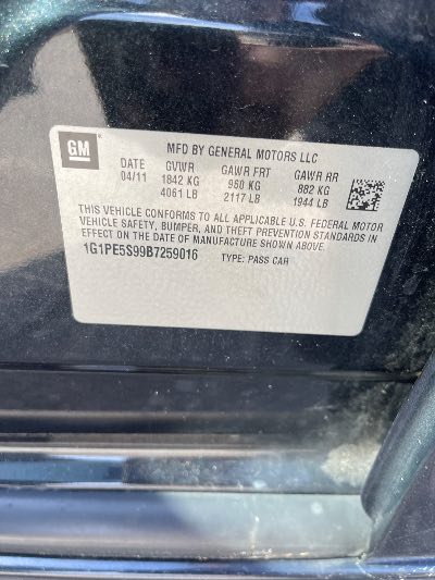 2011 Chevrolet Cruze Location - GM - Row 35 - Stock # H49910