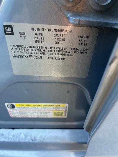 2008 Saturn Aura Location - GM - Row 32 - Stock # H49967