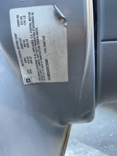 2000 Chevrolet Malibu Location - GM - Row 32 - Stock # H49760