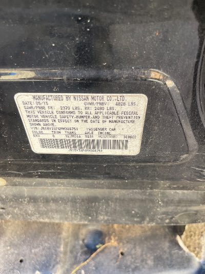 2015 Infiniti Q50 Location - Imports - Row 29 - Stock # H49979