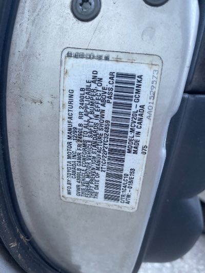 2000 Toyota Camry Solara Location - Imports - Row 45 - Stock # H49934