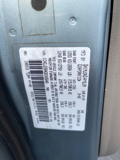 2003 Chrysler Voyager Location - Chrysler - Row 44 - Stock # H50008