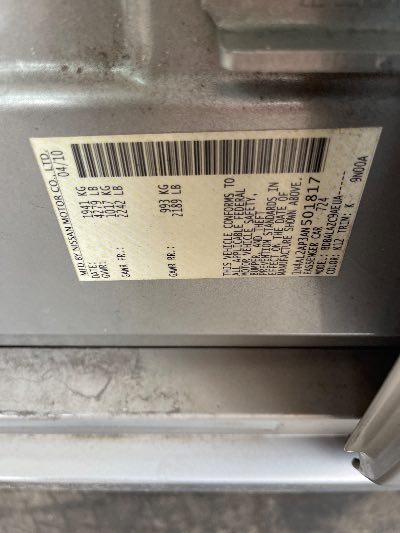 2010 Nissan Altima Location - Imports - Row 25 - Stock # H49993