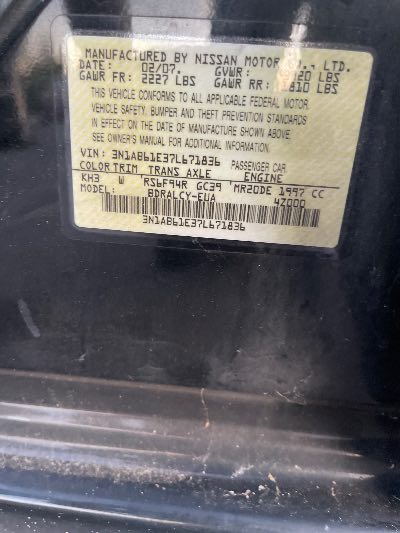 2007 Nissan Sentra Location - Imports - Row 29 - Stock # H50033