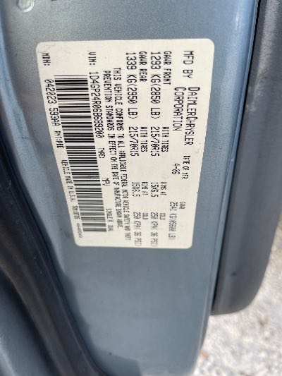 2006 Dodge Grand Caravan Location - Chrysler - Row 44 - Stock # H50038