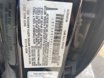 2004 Mitsubishi Endeavor Location - Imports - Row 42 - Stock # H50076