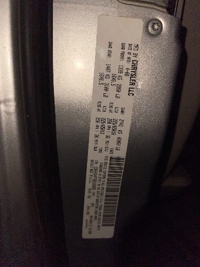 2008 Dodge Grand Caravan Location - Chrysler - Row 45 - Stock # H50181