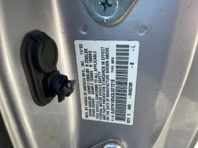 2003 Honda Element Location - Imports - Row 4 - Stock # H50221