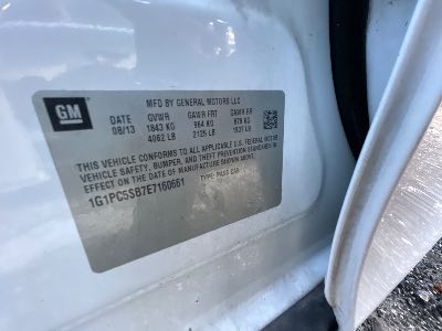 2014 Chevrolet Cruze Location - GM - Row 38 - Stock # H50256