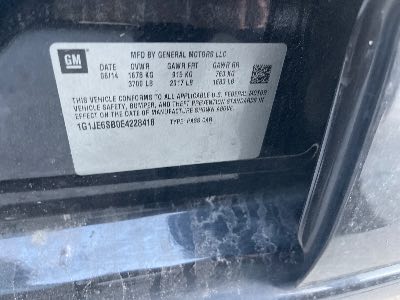 2014 Chevrolet Sonic Location - GM - Row 37 - Stock # H50341