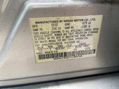 2007 Nissan Altima Location - Imports - Row 8 - Stock # H50295
