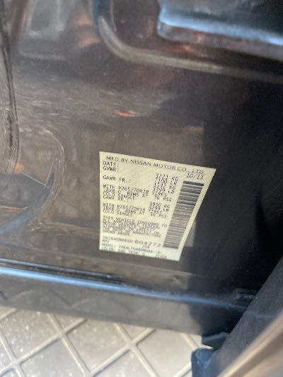 2014 Nissan Armada Location - Large Trucks & Vans - Row 15 - Stock # H50355