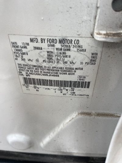 2009 Lincoln MKX Location - Imports - Row 999 - Stock # H50367