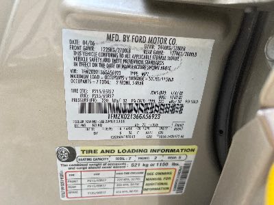 2006 Ford Freestyle Location - Ford - Row 30 - Stock # H50383