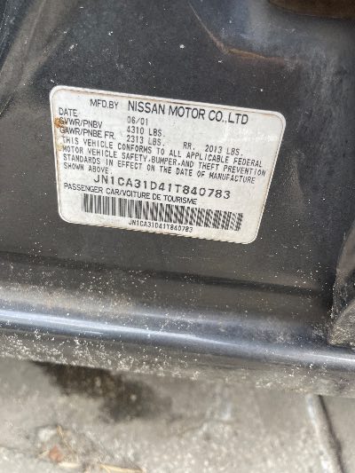 2001 Nissan Maxima Location - Imports - Row 10 - Stock # H50381