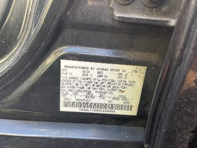 2005 Nissan Altima Location - Imports - Row 10 - Stock # H50296