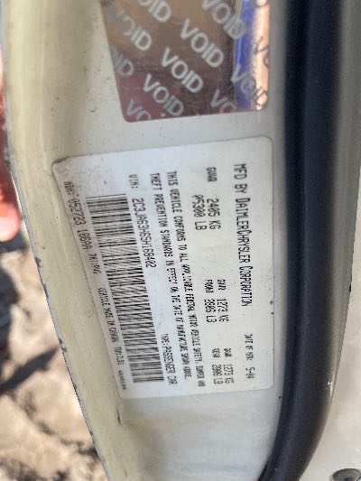 2005 Chrysler 300 Location - Chrysler - Row 38 - Stock # H50368