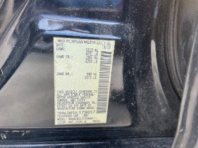 2014 Nissan Altima Location - Imports - Row 10 - Stock # H50412