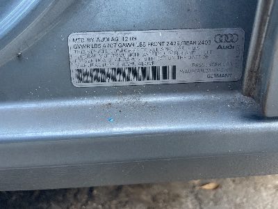 2010 Audi A4 Location - Imports - Row 10 - Stock # H50428