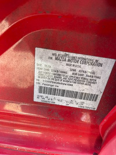 2006 Mazda Mazda6 Location - Imports - Row 29 - Stock # H50452