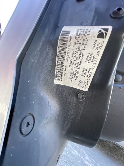 2004 Saturn ION Location - GM - Row 38 - Stock # H50469