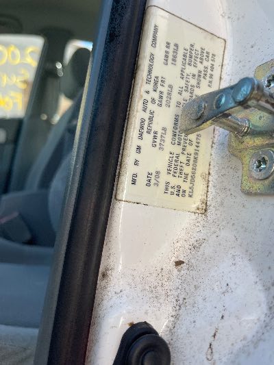 2008 Suzuki Forenza Location - Imports - Row 12 - Stock # H50493