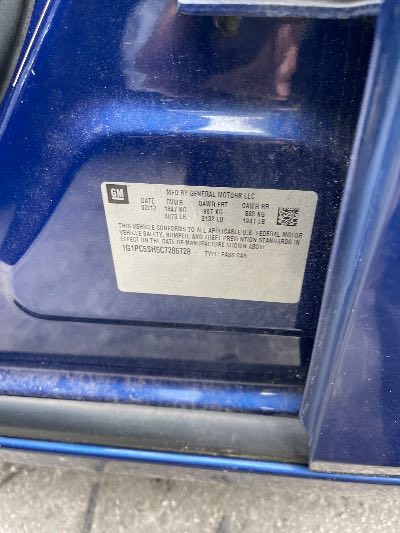 2012 Chevrolet Cruze Location - GM - Row 25 - Stock # H50749