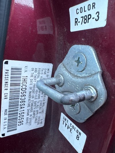 1995 Honda Accord Location - Imports - Row 10 - Stock # H49360