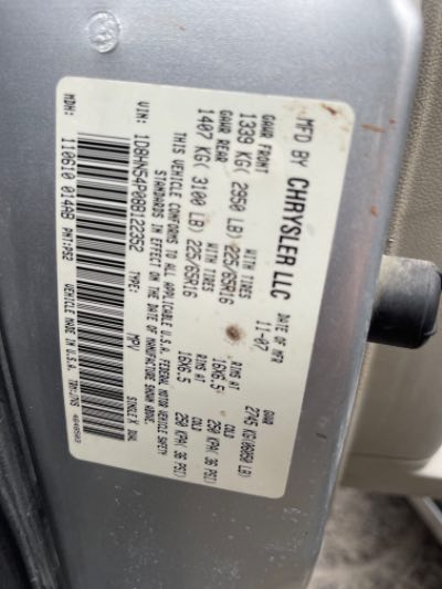 2008 Dodge Grand Caravan Location - Chrysler - Row 39 - Stock # H45886