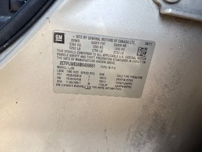 2011 GMC Terrain Location - GM - Row 26 - Stock # H47492