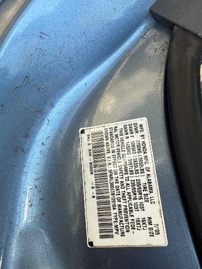 2005 Honda Odyssey Location - Imports - Row 2 - Stock # H47612