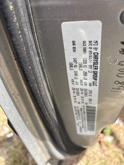 2012 Ram Cargo Location - Chrysler - Row 43 - Stock # H48034