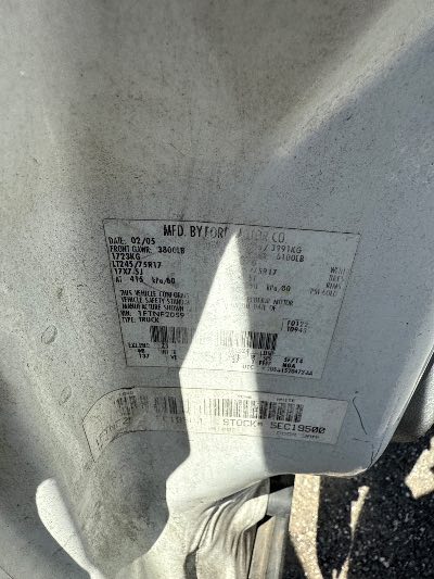 2005 Ford F-250 Location - Large Trucks & Vans - Row 50 - Stock # H48356