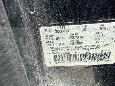 1996 Dodge BR1500 Location - Large Trucks & Vans - Row 16 - Stock # H48471