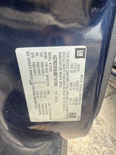 2011 GMC Sierra 1500 Location - Large Trucks & Vans - Row 20 - Stock # H48872