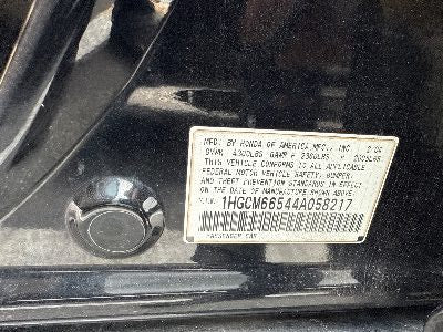 2004 Honda Accord Location - Imports - Row 17 - Stock # H48903