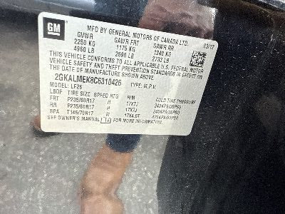 2012 GMC Terrain Location - GM - Row 32 - Stock # H48870