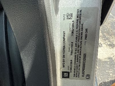 2013 Chevrolet Spark Location - GM - Row 30 - Stock # H48826