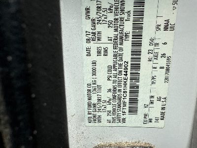 2017 Ford F-150 Location - Large Trucks & Vans - Row 24 - Stock # H48912