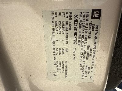 2007 Chevrolet Avalanche Location - Large Trucks & Vans - Row 22 - Stock # H49006