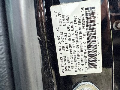 2011 Honda Accord Location - Imports - Row 18 - Stock # H48802