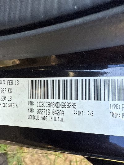 2013 Chrysler 200 Location - Chrysler - Row 45 - Stock # H48467