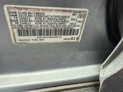 2004 Mitsubishi Outlander Location - Imports - Row 28 - Stock # H49162