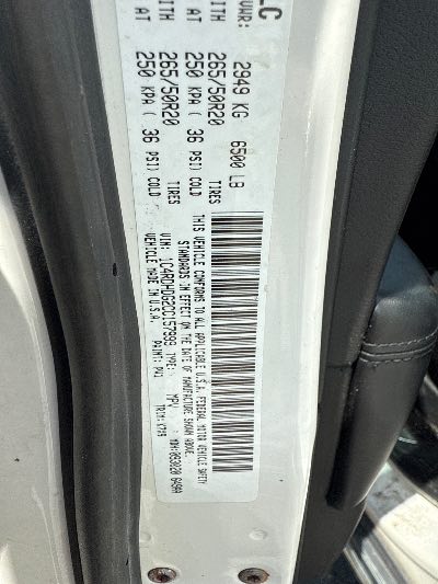 2012 Dodge Durango Location - Chrysler - Row 45 - Stock # H48119